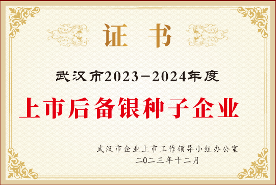 简讯：YH533388银河荣获2024年武汉市上市后备“金种子”企业！